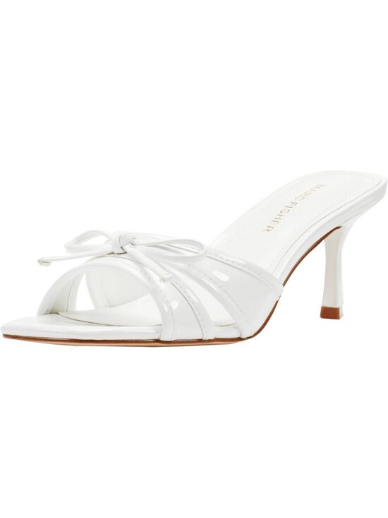 Marc Fisher Sagi Slip-on Kitten Heel Dress Sandals | Belk Marc Fisher Women\'s White Patent Kitten Heels Pumps Wedding Party Dress Shoes
